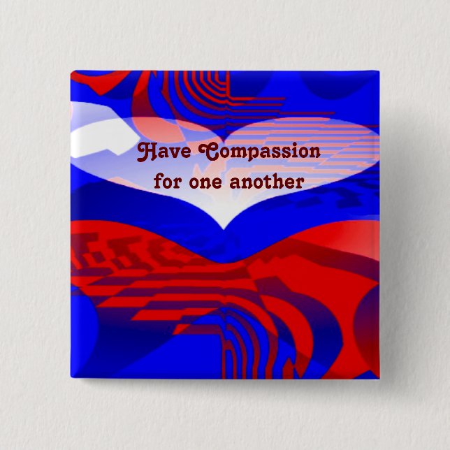 Bóton Quadrado 5.08cm Cuidados_ (Frente)