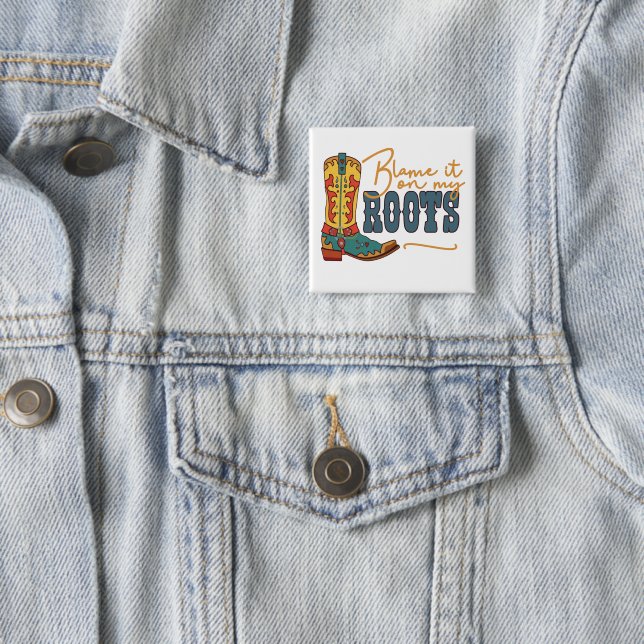 Bóton Quadrado 5.08cm Culpe-O Nas Minhas Raízes (In Situ)