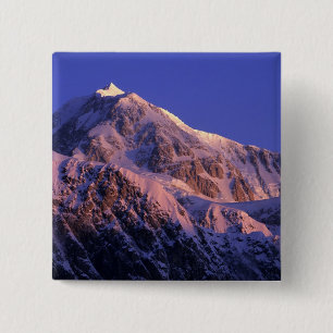 Bóton Quadrado 5.08cm Cume do Pico Denali (Mt. McKinley) em