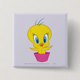 Bóton Quadrado 5.08cm Cupcake TWEETY™