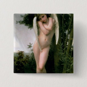 Bóton Quadrado 5.08cm Cupidon, 1891