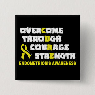 Bóton Quadrado 5.08cm CURE... Endometriose