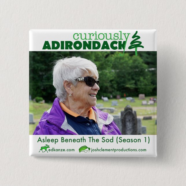 Bóton Quadrado 5.08cm Curiosamente botão Adirondack (Natalie Leduc) (Frente)