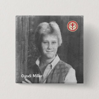 Bóton Quadrado 5.08cm Cyndi Miller