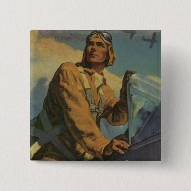 Bóton Quadrado 5.08cm Dá-Lhe Asas! (Frente)