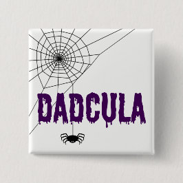 Bóton Quadrado 5.08cm Dadcula Purple Drill Font Spider Web