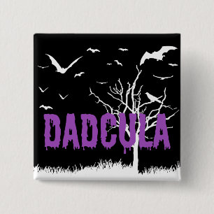 Bóton Quadrado 5.08cm Dadcula Purple Drivers Fonts Flying Bats