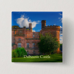 Bóton Quadrado 5.08cm Dalhousie Castle, Midlothian, Escócia