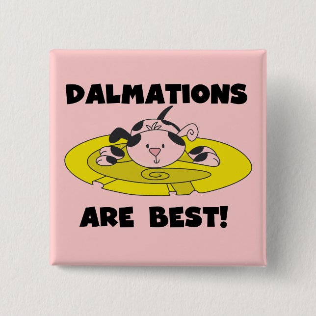 Bóton Quadrado 5.08cm Dalmations é os melhores t-shirt e presentes (Frente)