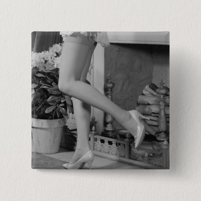 Bóton Quadrado 5.08cm Dança da mulher (Frente)
