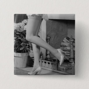 Bóton Quadrado 5.08cm Dança da mulher