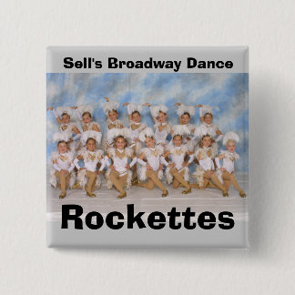 Bóton Quadrado 5.08cm Dança Rockettes do Broadway da venda