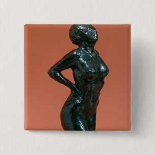 Bóton Quadrado 5.08cm Dançarino de Edgar Degas em repouso, c.1882-95