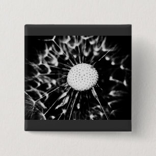 Bóton Quadrado 5.08cm dandelion blacq