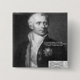Bóton Quadrado 5.08cm Daniel Bernoulli Verdadeiro Física Cita presentes 