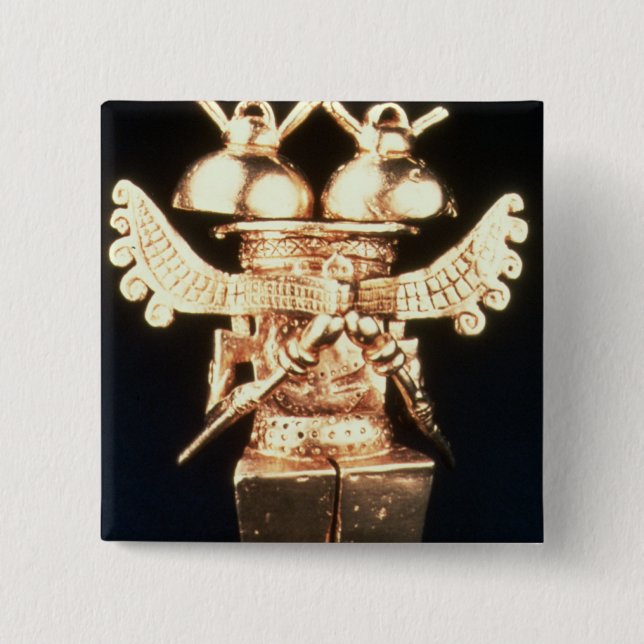 Bóton Quadrado 5.08cm Darien peitoral (Frente)