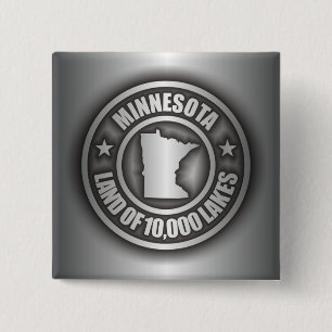 Bóton Quadrado 5.08cm De "botões do aço Minnesota"