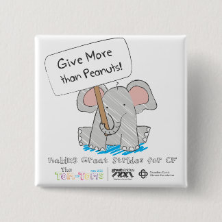 Bóton Quadrado 5.08cm Dê mais do que amendoins!