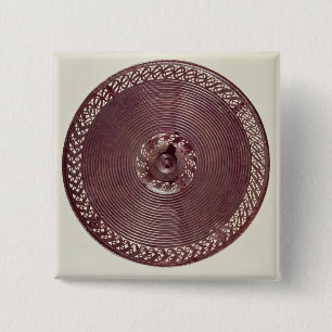 Bóton Quadrado 5.08cm Decoração da roda do Chariot com beira a céu