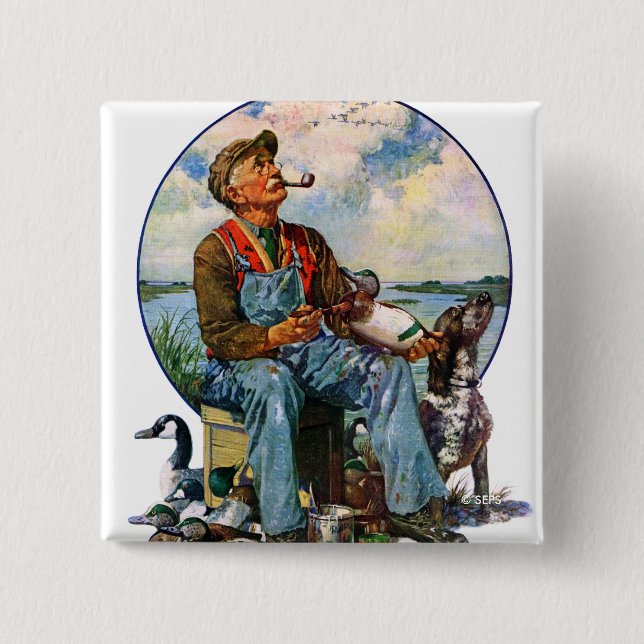 Bóton Quadrado 5.08cm Decoys (Frente)