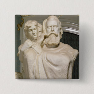 Bóton Quadrado 5.08cm Dedicação a Brahms, 1909