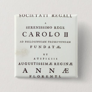 Bóton Quadrado 5.08cm Dedicação à sociedade real