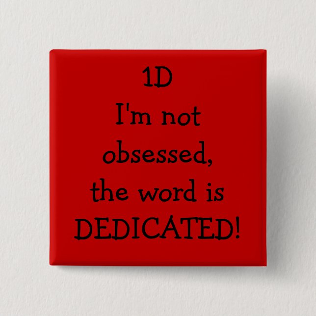 Bóton Quadrado 5.08cm dedicado (Frente)