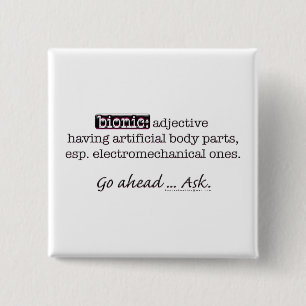 Bóton Quadrado 5.08cm Definição Bionica