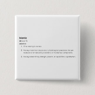 Bóton Quadrado 5.08cm Definição Bionica em Preto