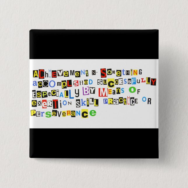 Bóton Quadrado 5.08cm Definição da realização (Frente)