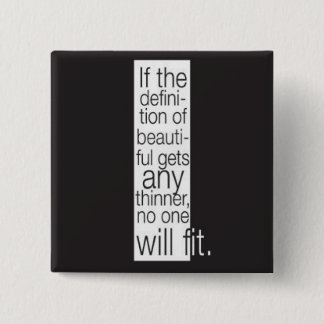 Bóton Quadrado 5.08cm Definição de bonito. Botão