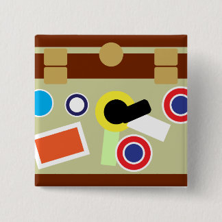 Bóton Quadrado 5.08cm Del Griffith's Trunk – Classic Comedy Button