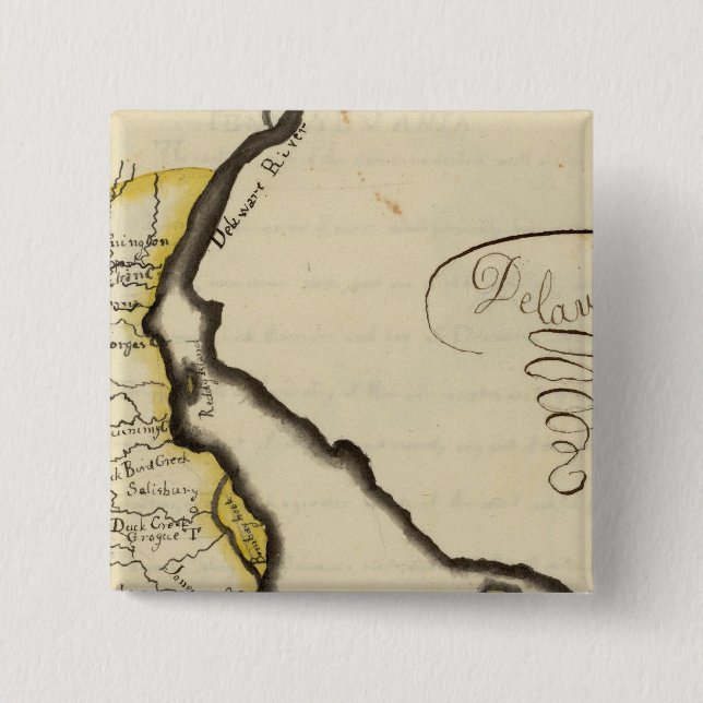 Bóton Quadrado 5.08cm Delaware 7 (Frente)