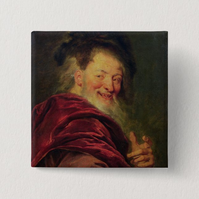 Bóton Quadrado 5.08cm Democritus 1692 (Frente)