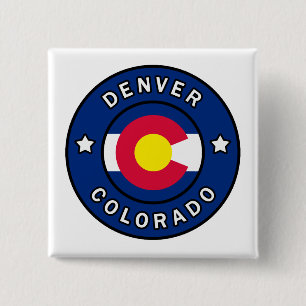 Bóton Quadrado 5.08cm Denver Colorado