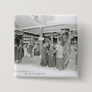 Bóton Quadrado 5.08cm Departamento da disposição de Harrods, c.1901