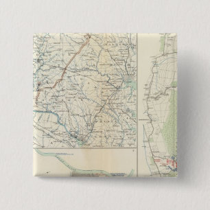 Bóton Quadrado 5.08cm Depósitos militares de Wash, Penn, Annapolis, NE 