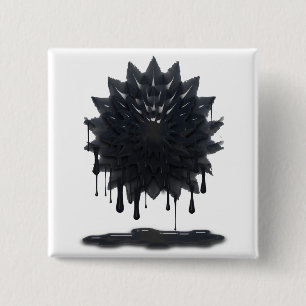 Bóton Quadrado 5.08cm Derramar de petróleo