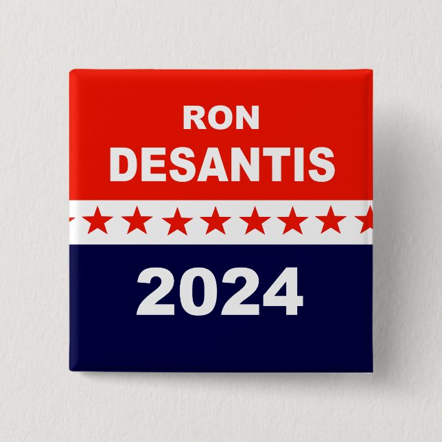 Bóton Quadrado 5.08cm DeSantis 2024 (Frente)