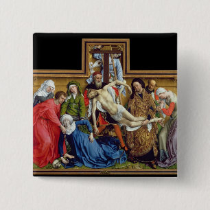 Bóton Quadrado 5.08cm Descida da cruz, c.1435