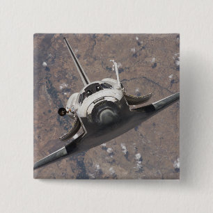Bóton Quadrado 5.08cm Descoberta 15 do vaivém espacial