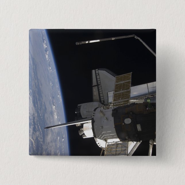 Bóton Quadrado 5.08cm Descoberta de Encerramento de Espaço 10 (Frente)