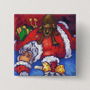 Bóton Quadrado 5.08cm Desejo de Natal