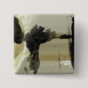 Bóton Quadrado 5.08cm Design abstrato e listras