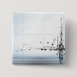 Bóton Quadrado 5.08cm Design abstrato na grade