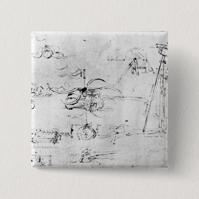 Bóton Quadrado 5.08cm Design do armamento, fol. 40v-a (Frente)