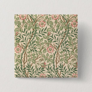 Bóton Quadrado 5.08cm "Design do Briar doce" para o papel de parede,
