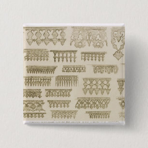 Bóton Quadrado 5.08cm Design islâmico para o cornice, o balcão e o
