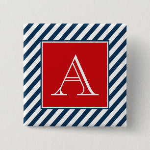 Bóton Quadrado 5.08cm Design Monograma