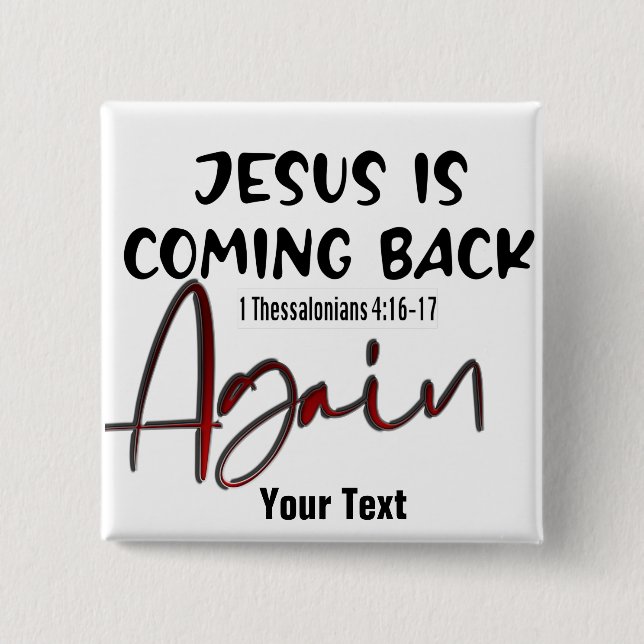 Bóton Quadrado 5.08cm Design seu próprio botão de reviravolta (Frente)